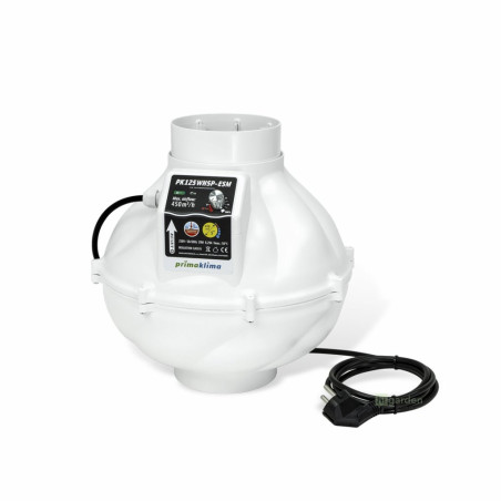Ventilátor PRIMA KLIMA EC Beepsblower 450 m3/h, 125 mm, EC motor s plynulou regulací (PK125-WHSP-ESM)
