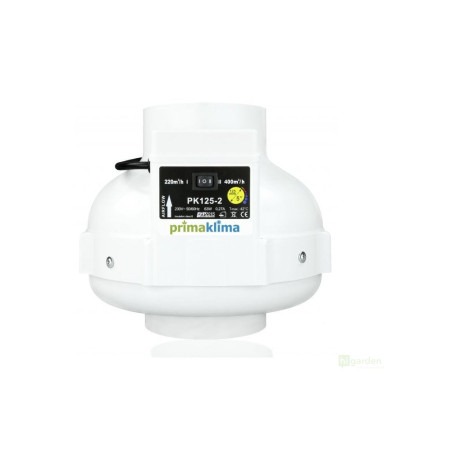 Ventilátor PRIMA KLIMA 220/400 m3/h, 125 mm, 2-rychlosti (PK125-2)