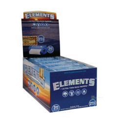 Papírky rolovací ELEMENTS Slim, balení 5m v plastovém holderu, BOX 10ks