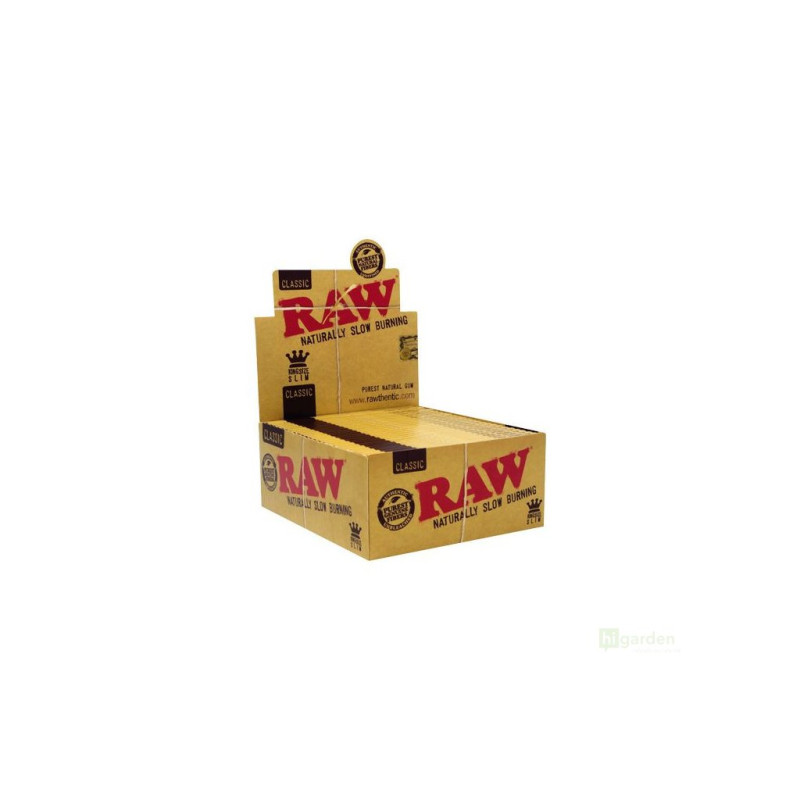 Papírky RAW King Size Slim, BOX 50 KS