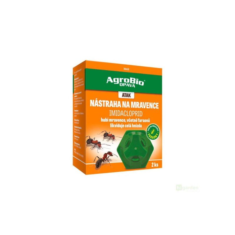 AgroBio ATAK - nástraha na mravence Imidacloprid, domečky 2ks