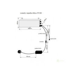 TF3100 - topení s termostatem 80W, 12V
