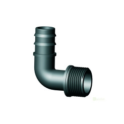 Hadičník 20 mm s kolenem x vnější závit 3/4