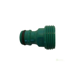 Zelená rychlospojka samec na 1/2" hadici, vnější závit 3/4"