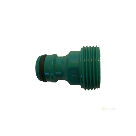 Zelená rychlospojka samec na 1/2" hadici, vnější závit 3/4"