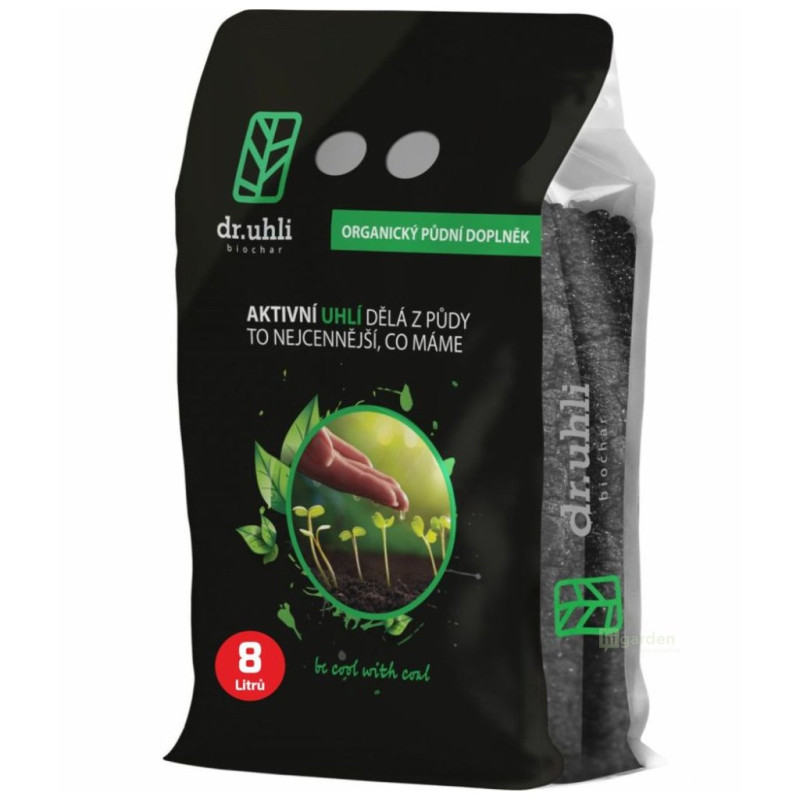 Biochar aktivní uhlí do půdy, hrubé