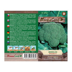 Semínka MoravoSeed Brokolice APOLENA F1 – hybrid, 30s