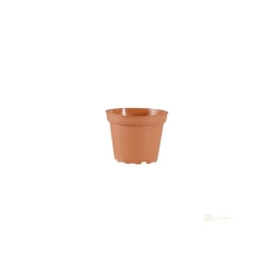 Květináč kulatý, průměr 12cm, výška 9cm, objem 0,7L - měkký plast