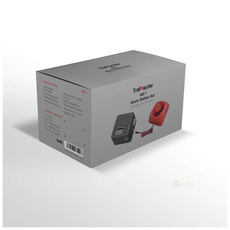 Trolmaster CO2 Alarm Station  and  Cable set (AS-1) DE