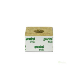 Grodan pěstební kostka velká 100x100x65 mm, s velkou dírou