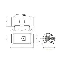 TD Silent 2000/315 3V tříotáčkový ventilátor