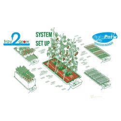 Autopot Tray2Grow Fabric Planter 93x33x35cm - skládací textilní sadbovač