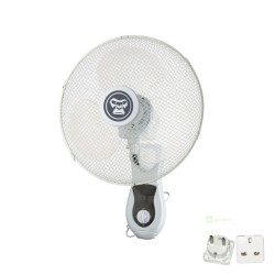 Gorilla Oscillating Wall Fan, třírychlostní nástěnný ventilátor 40 cm