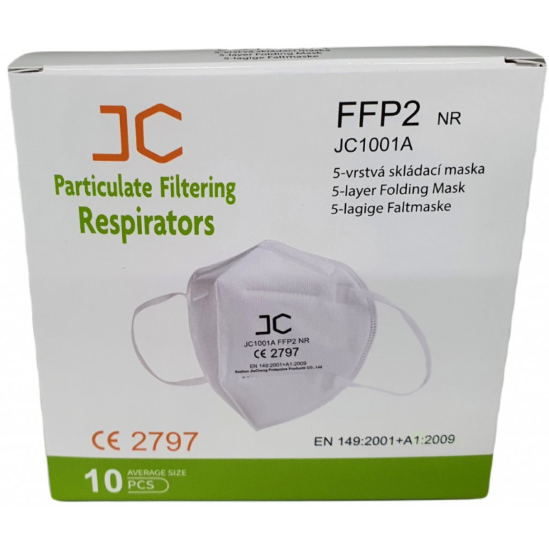Respirátor FFP2 10ks Plná certifikace.