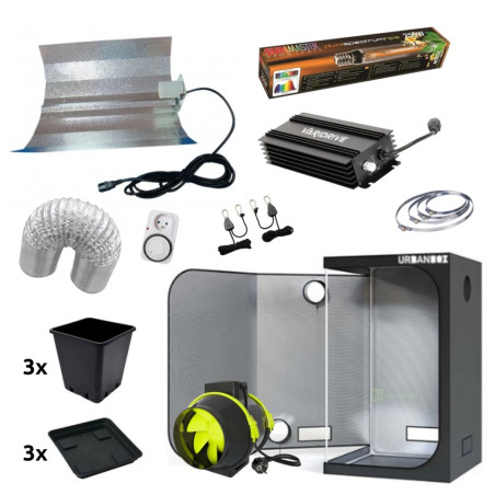 HPS set 250W bez filtru - 60x60x160cm