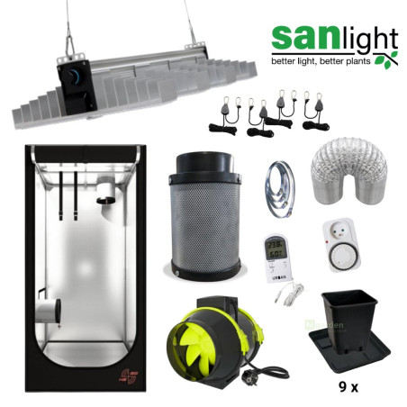 LED Set SANlight EVO 4-80 265W - 80x80x180cm