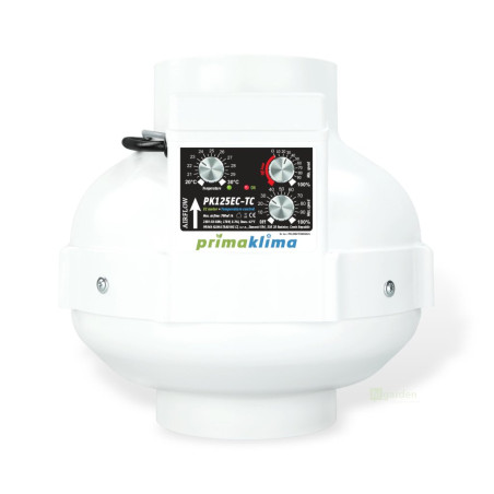 Ventilátor PRIMA KLIMA 680 m3/h, 125 mm, EC motor s tepelnou regulací (PK125EC-TC) - vyzkoušený kus