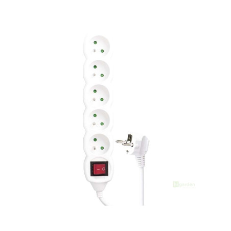 Prodlužovací kabel s vypínačem 5 zásuvek 3m 3x 1,5 mm