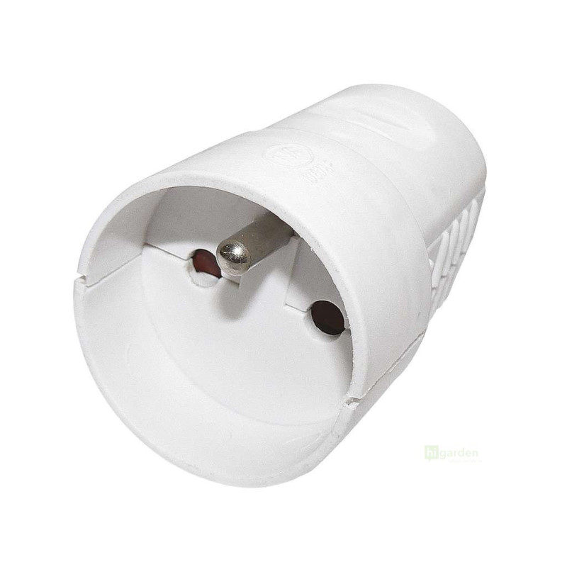 Zásuvka pro prodlužovací kabel, bílá