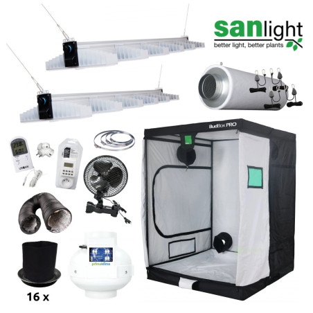 LED Set Sanlight 2xEVO 6-150 400W - 150x150x200cm