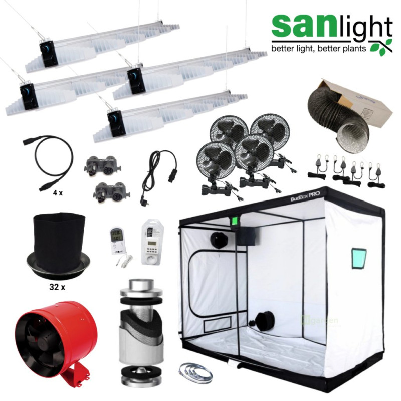LED Set Sanlight 4xEVO 6-150 400W - 150x300x200cm