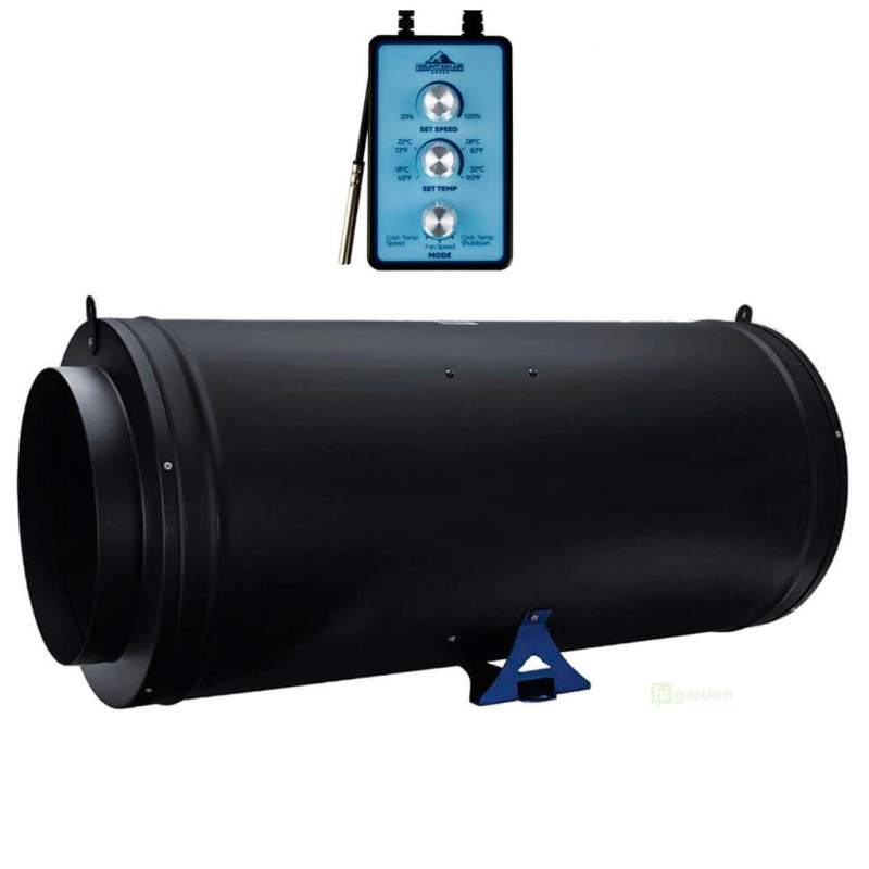 Mountain Air Whisper Fan 250 mm - 1808 m3/h, kovový ventilátor s EC motorem