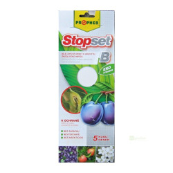 Bílé lepové desky Stopset 25x10 cm - 5ks
