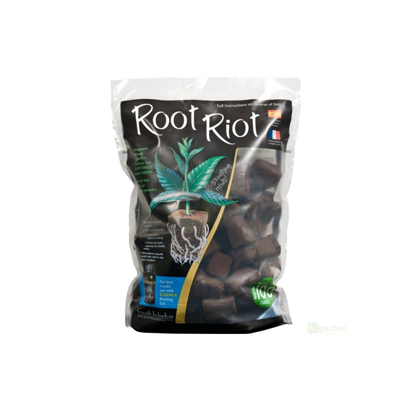 Root Riot 100, samostatná kostka bez sadbovače, 100ks