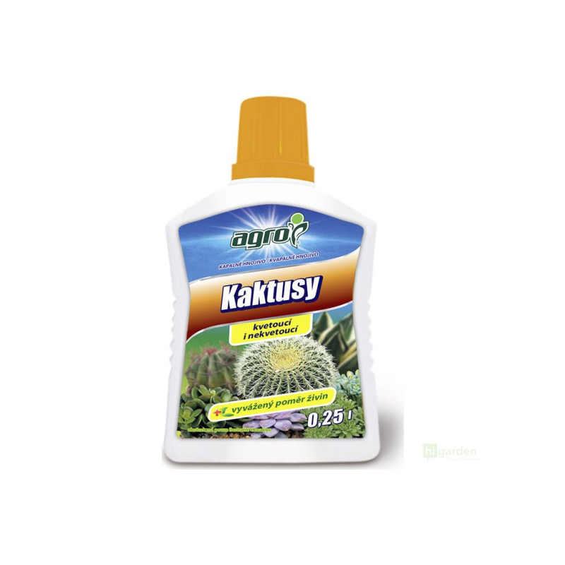 AGRO Kapalné hnojivo pro kaktusy, 250ml