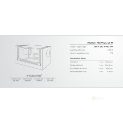 PROBOX PROPAGATOR M, 80x60x40cm
