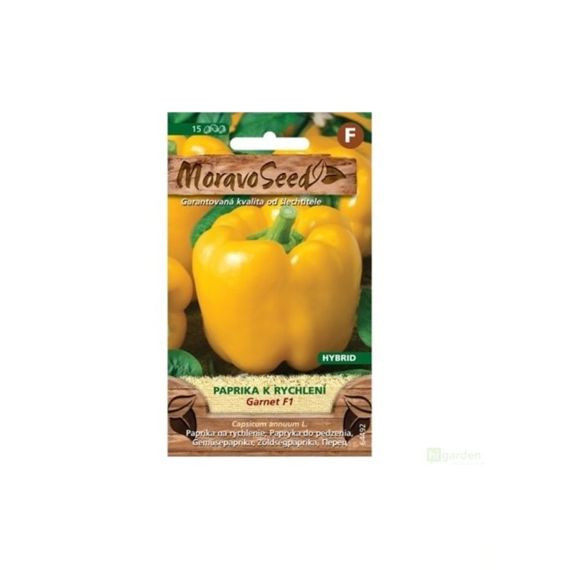 Semínka MoravoSeed Paprika zeleninová k rychlení GARNET F1, žlutá 64492