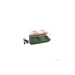 Skleníček plastový s vytápěním 38x24x19cm, tvrdý plast