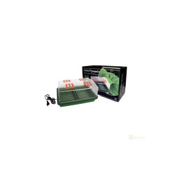 Skleníček plastový s vytápěním 38x24x19cm, tvrdý plast