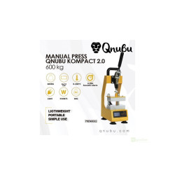Qnubu Rosin Press manuální lis 600 kg, lisovací plocha 6x12 cm